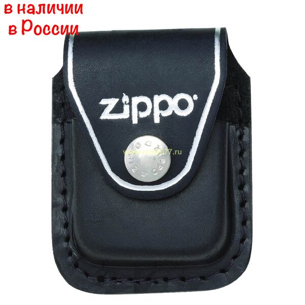 Черный чехол (сзади клипса) для зажигалки Zippo made in USA (№5069)