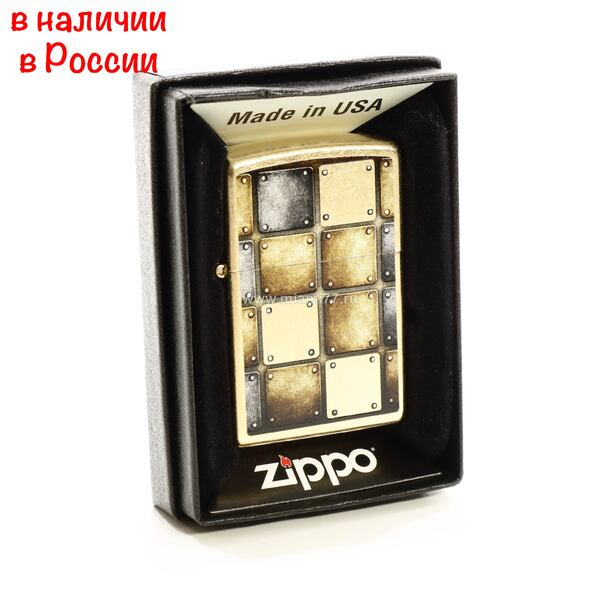 Зажигалка Zippo Metal Design Gold Dust made in USA (№5079)