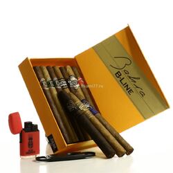 Подарочный набор King №1 of Churchill 14 штук. Резак, зажигалка с 2мя соплами. 7*50 Churchill (№2042)