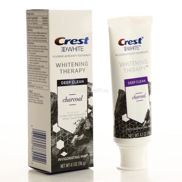 Лучшая Американская зубная паста с активированным углем Crest 3D White Charcoal Deep Clean (№2104)