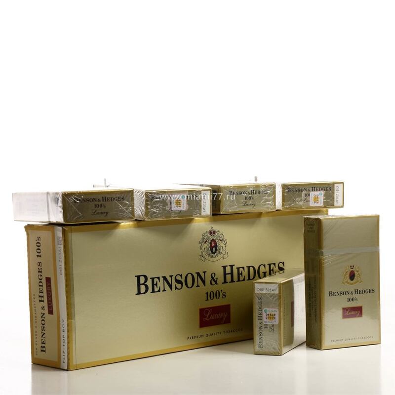 Benson & Hedges 100's Luxury (10 штук) изготовленные для внутреннего