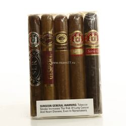 Подарочный набор Lovers 6*52 Toro (в наборе 5 штук) Romeo y Julieta, Saint Luis Rey, Gispert. Рейтинг 90.91 (№2304)