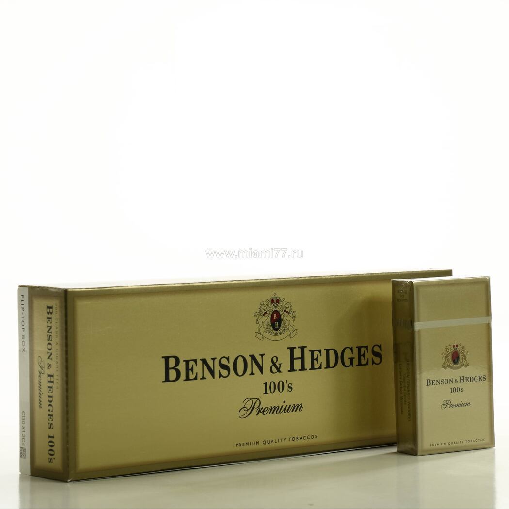 Benson & Hedges 100's Premium (10 штук) изготовленные для внутреннего