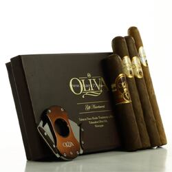 Подарочный набор OLIVA gift assortment (в наборе 4 штуки плюс резак) Рейтинг 94,94,93. №3 2017 года. №11 2013 года. №11 2006 года (№2386)