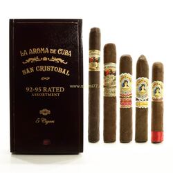 Подарочный набор (5 шт) La Aroma de Cuba, San Cristobal, рейтинг 92-95. №2, №6, №12, №13, №15, №16, №17 года (№717)