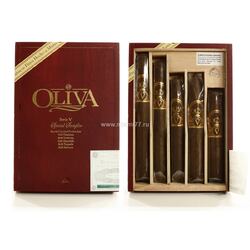 Подарочный набор (5 штук) OLIVA Serie V Habano Sun Grown. Рейтинг 94. №6 2019 года. №3 2017 года. №18 2012 года. №22 2011 года. №18 2010 года. №5 2009 года. №12 2008 года. №4 2007 года (№723)