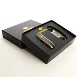 Подарочный набор COHIBA. Зажигалка с пробойником плюс резак для сигар (№975) Подарочный набор COHIBA. Зажигалка с пробойником плюс резак для сигар (№975)